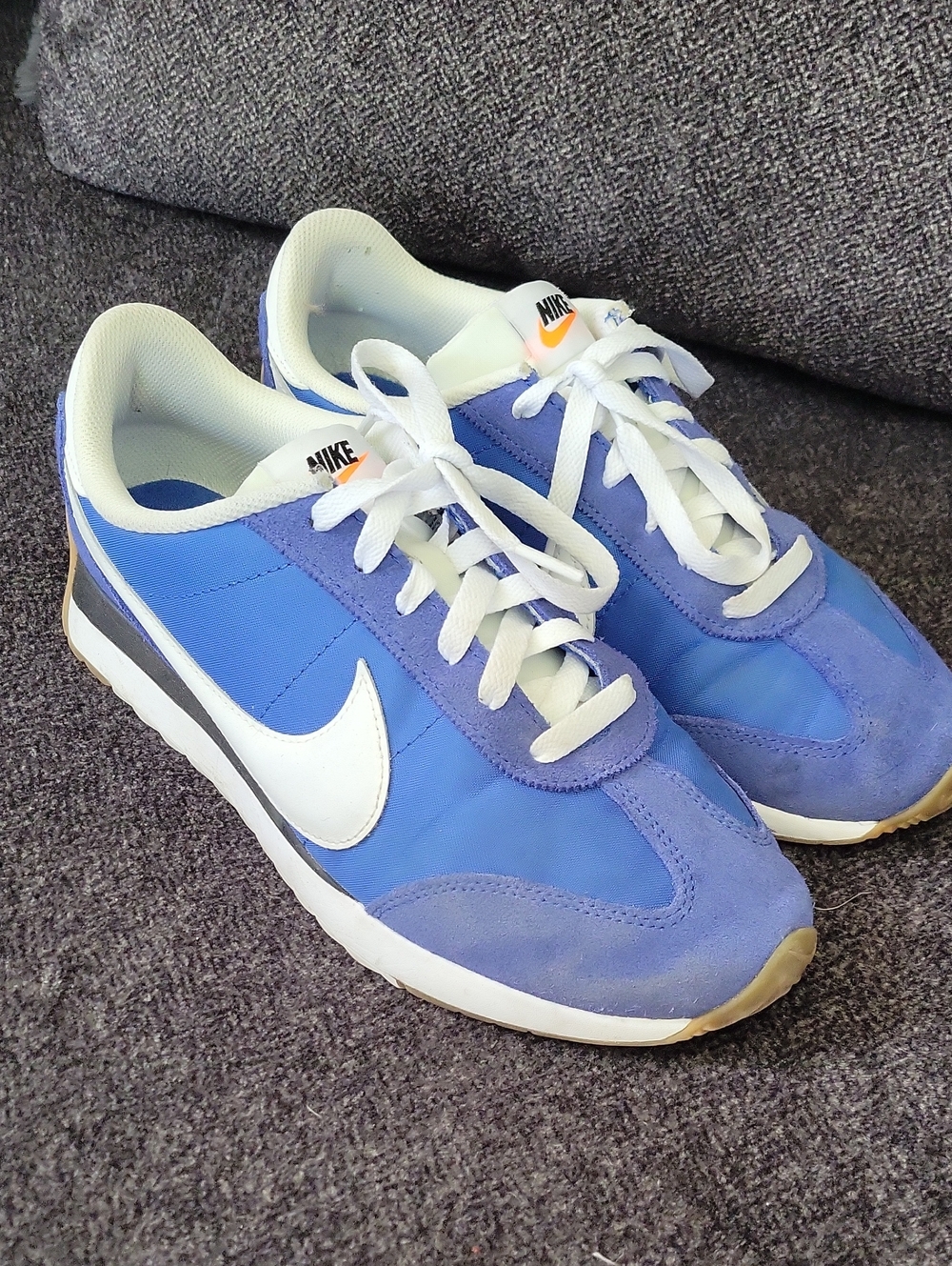Nike Blue and White Women’s Retro Runner Sneakers